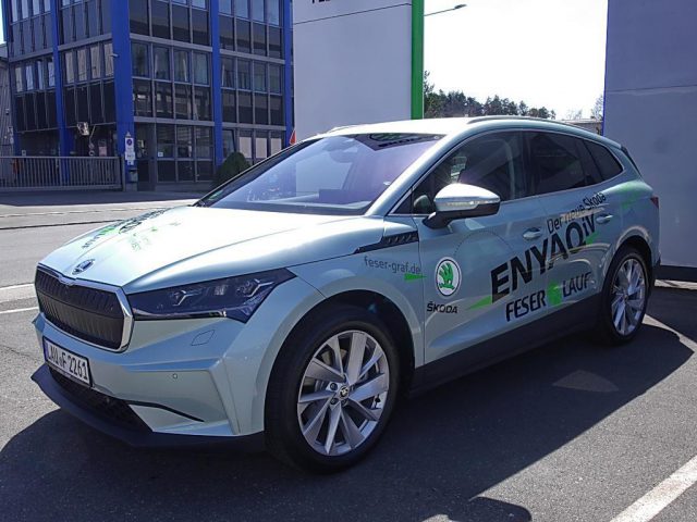 Skoda Enyaq iV 80 – NAVI,LEDER,AHK,LED,KESSY,pACC,SHZ -  Leasing ohne Anzahlung - 499,00 €